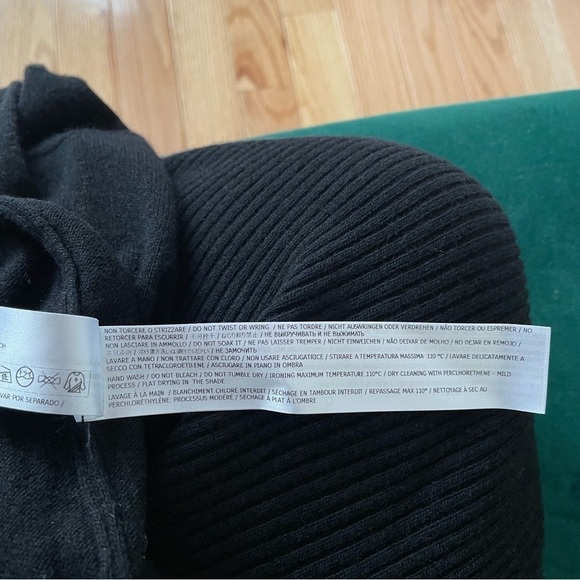 Twin-Set Simona Barbieri Black Wool Mohair Blend Notched Open Front Cardigan XS - Picture 8 of 10